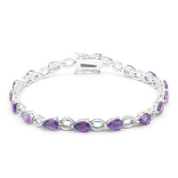 Bracciale in argento con Ametista Zambiana