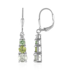 Orecchini in argento con Ametista Verde