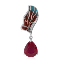 Ciondolo in argento con Rubino Bemainty (SAELOCANA)