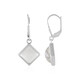 Orecchini in argento con Quarzo Bianco (MONOSONO COLLECTION)