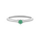 Anello in argento con Smeraldo Russo