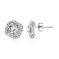Orecchini in argento con Topazio Bianco