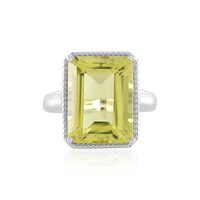 Anello in argento con Quarzo Ouro Verde