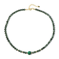 Collana in argento con Malachite