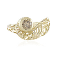 Anello in oro con Diamante Champagne I2 (Ornaments by de Melo)