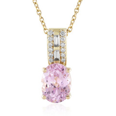 Collana in oro con Kunzite AAA (AMAYANI)