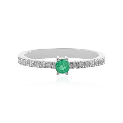 Anello in argento con Smeraldo Etiope