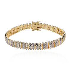 Bracciale in ottone con Diamante I3 (I) (Juwelo Style)