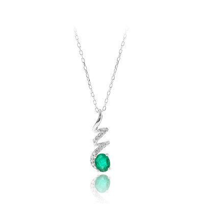 Collana in oro con Smeraldo Zambia AAA (CIRARI)