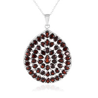 Collana in argento con Granato Mozambico