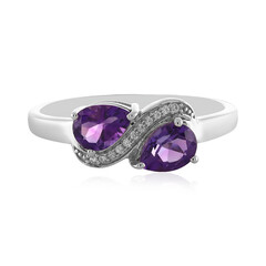 Anello in argento con Ametista Uruguay