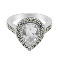 Anello in argento con Topazio Bianco