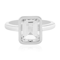 Anello in argento con Quarzo Bianco