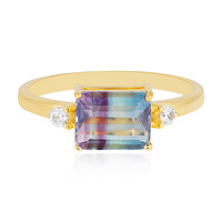 Anello in argento con Fluorite Bicolore