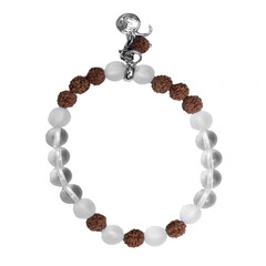 Bracciale in argento con Quarzo Bianco