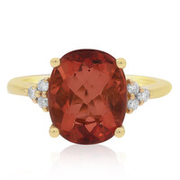 Anello in oro con Fluorite Rossa (AMAYANI)