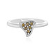 Anello in argento con Diamante Champagne I3
