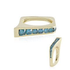 Anello in oro con Diamante Blu I2 (de Melo)
