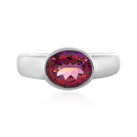 Anello in argento con Topazio Mistico Porpora