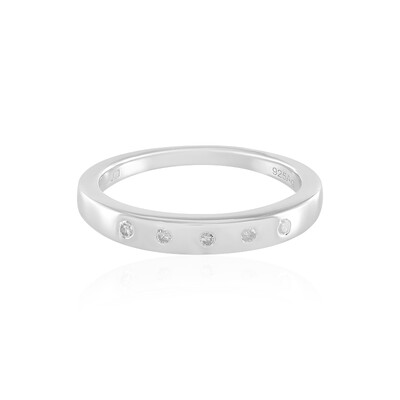 Anello in argento con Diamante I2 (I)