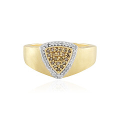 Anello in argento con Diamante Cioccolato I3