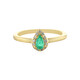 Anello in argento con Smeraldo Russo