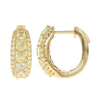 Orecchini in oro con Diamante Giallo SI2 (CIRARI)