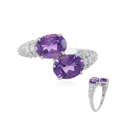 Anello in argento con Ametista Siberiana