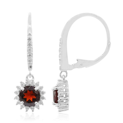 Orecchini in argento con Granato
