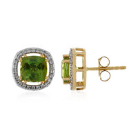 Orecchini in oro con Tormalina Verde (AMAYANI)