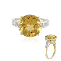 Anello in oro con Berillo Dorato