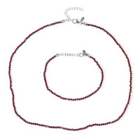 Parure in argento con Granato Mozambico