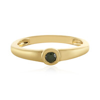 Anello in argento con Diamante Verde I3