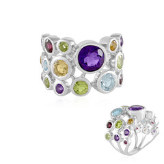 Anello in argento con Topazio Blu Cielo