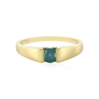 Anello in oro con Diamante Blu I3