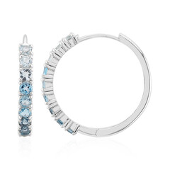 Orecchini in argento con Topazio Blu Cielo