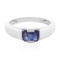 Anello in argento con Zaffiro Blu del Madagascar