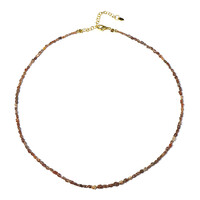 Collana in argento con Diamante Rosso