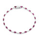 Bracciale in argento con Rodolite