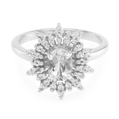 Anello in argento con Petalite