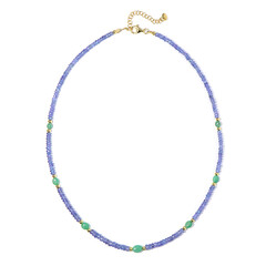 Collana in argento con Tanzanite