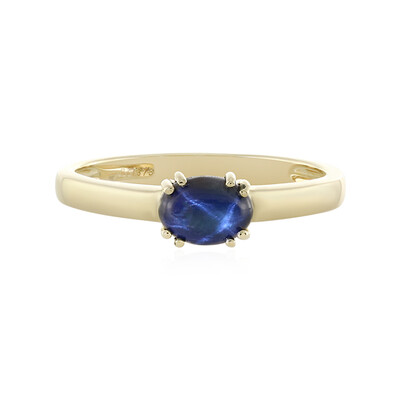 Anello in oro con Zaffiro Stellato Blu