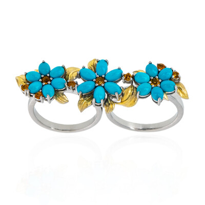 Anello in argento con Turchese Sleeping Beauty (Dallas Prince Designs)