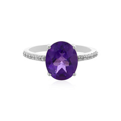 Anello in argento con Ametista Siberiana