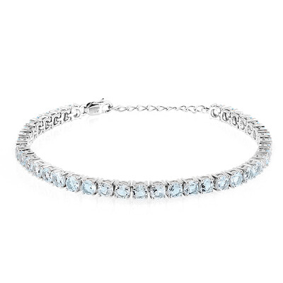 Bracciale in argento con Topazio Blu Cielo