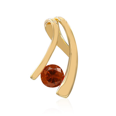 Ciondolo in oro con Spessartina Californiana (Amanda Adkins)
