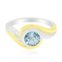 Anello in argento con Topazio Blu Cielo