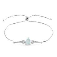 Bracciale in argento con Calcedonio Acqua