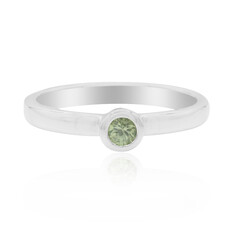 Anello in argento con Zaffiro Verde