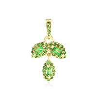 Ciondolo in argento con Tsavorite